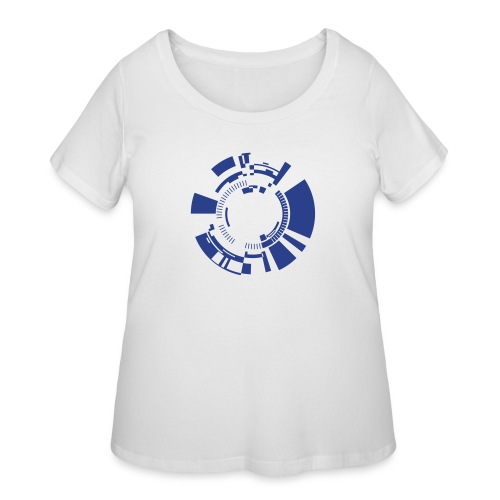 Computer tech circles FLEX Print - Women's Curvy T-Shirt