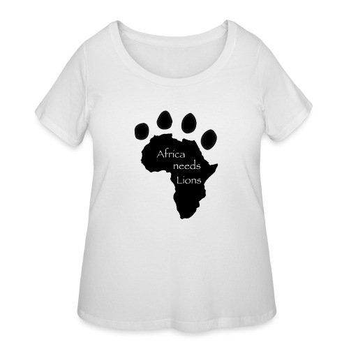 Africa Needs Lions Child - Women's Curvy T-Shirt