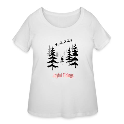 Joyful Tidings Christmas T-Shirt - Women's Curvy T-Shirt