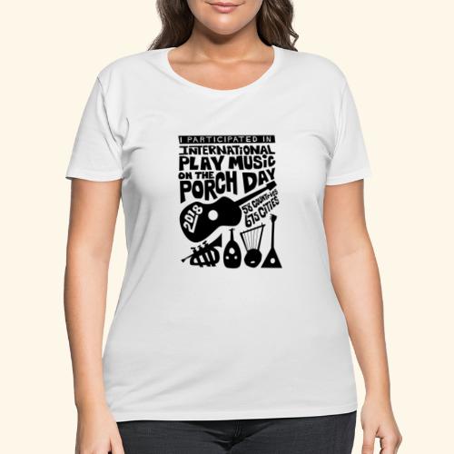 play Music on the Porch Day Participant 2018 - Women's Curvy T-Shirt