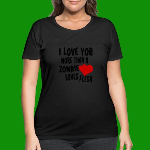 Zombie Love - Women's Curvy T-Shirt