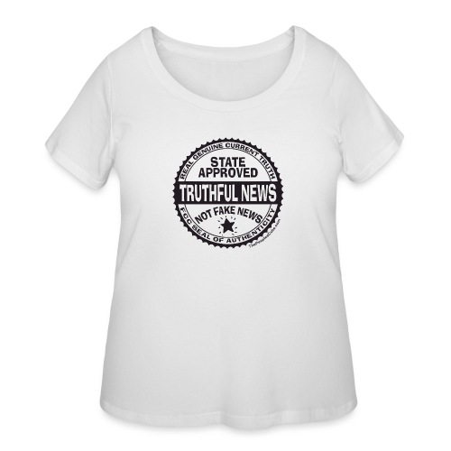 Truthful News FCC Seal - Women's Curvy T-Shirt