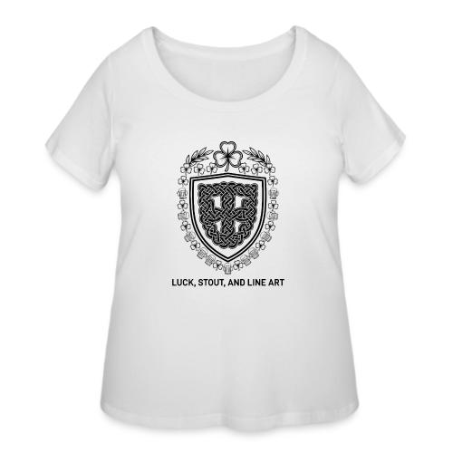 Celtic Knot T-Shirt, Symmetrical Shield - Women's Curvy T-Shirt