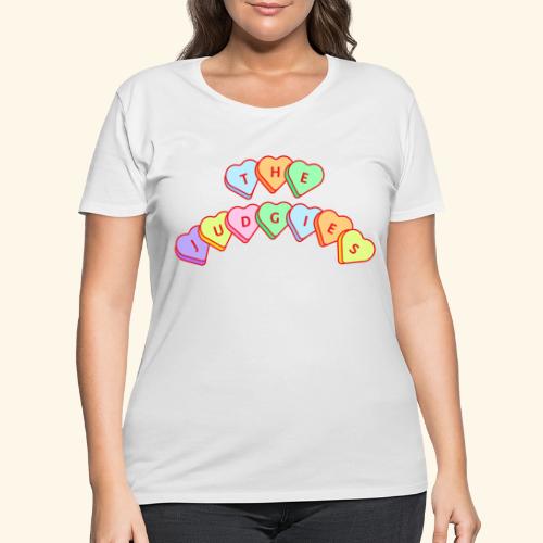 The Judgies Candy Hearts - Women's Curvy T-Shirt