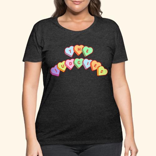 The Judgies Candy Hearts - Women's Curvy T-Shirt