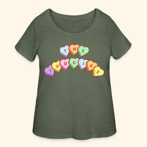 The Judgies Candy Hearts - Women's Curvy T-Shirt