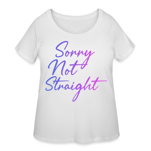 Sorry Not Straight - Afrinubi - Women's Curvy T-Shirt