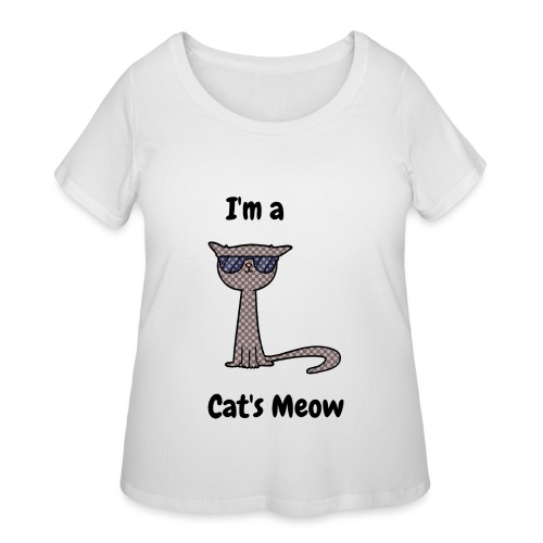I m a cats meow - Women's Curvy T-Shirt