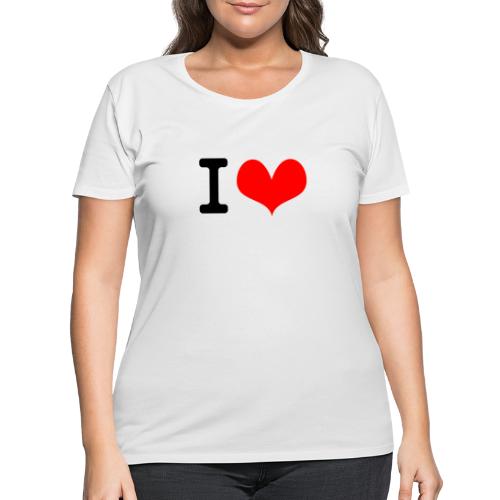 I Love what - Women's Curvy T-Shirt