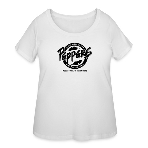 PEPPERS A FUN PLACE TO EAT - Women's Curvy T-Shirt