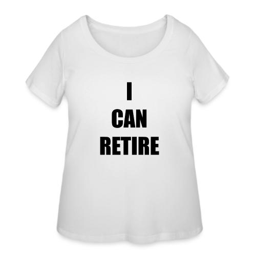 retire - Women's Curvy T-Shirt