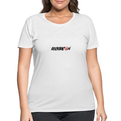 RockBacon with pig - Women's Curvy T-Shirt