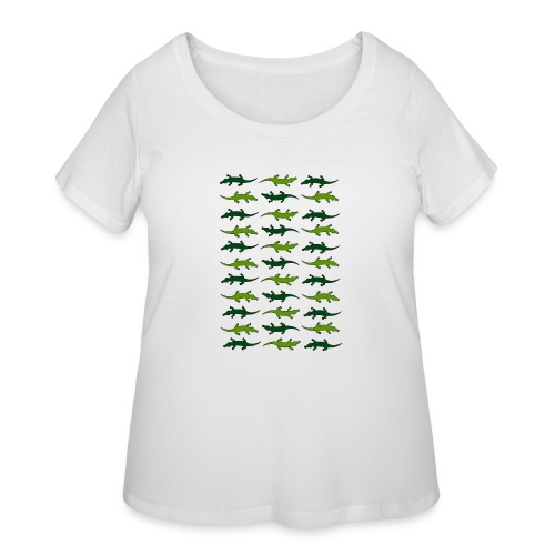 Crocs and gators - Women's Curvy T-Shirt