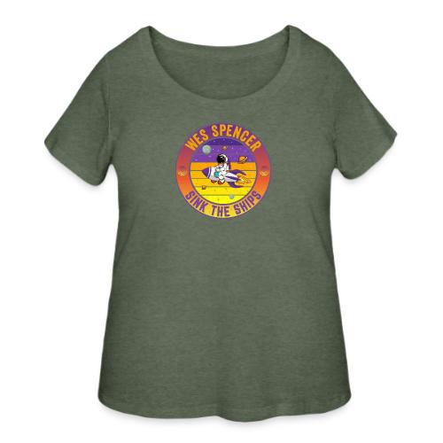 Wes Spencer - Sink the Ships - Women's Curvy T-Shirt