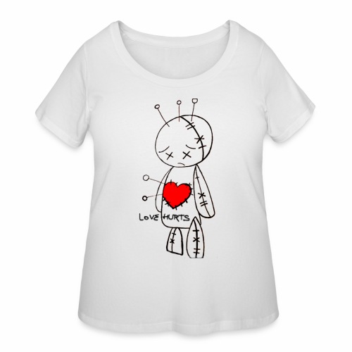 Love Hurts Design - Women's Curvy T-Shirt