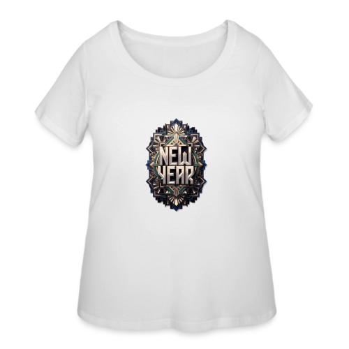 Evergreen New Year T-Shirt - Women's Curvy T-Shirt
