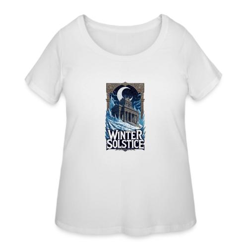 Winter Solstice Temple T-Shirt - Women's Curvy T-Shirt