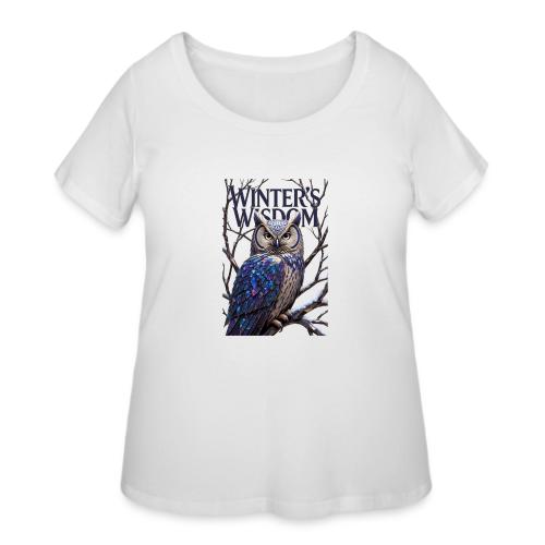 Crystalized Forest Owl T-Shirt - Women's Curvy T-Shirt