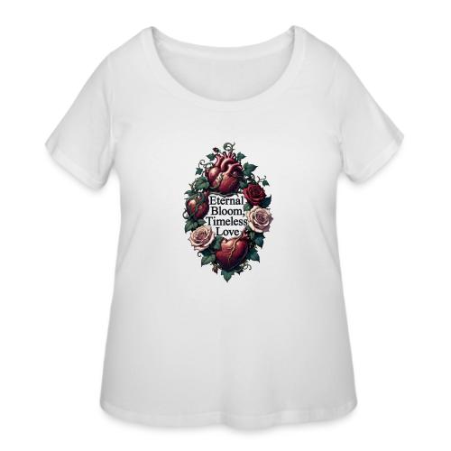 Eternal Bloom Timeless Love Entwined Hearts T-Shir - Women's Curvy T-Shirt