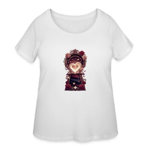 You Unlock the Story of Us Library Gifts T-Shirts - Women's Curvy T-Shirt