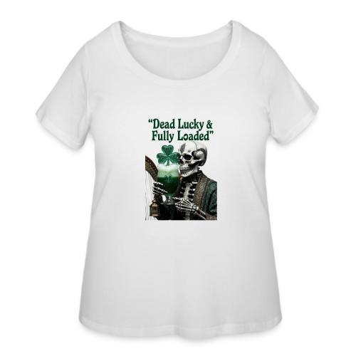 Lucky Skeleton Stout T-Shirt - Women's Curvy T-Shirt
