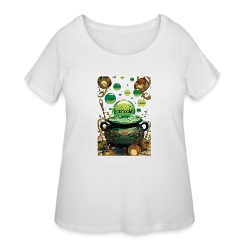 Emerald Excuses Cauldron Graphic Tee - Women's Curvy T-Shirt