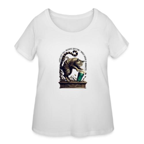 Lucky Last Call Cat Graphic Tee - Women's Curvy T-Shirt