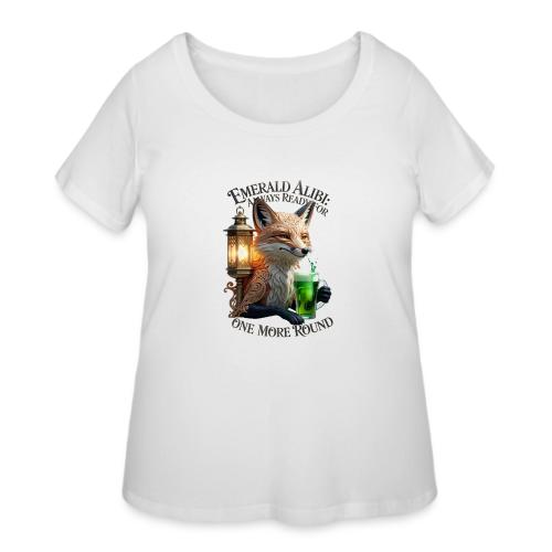 Emerald Alibi Fox Graphic Tee - Women's Curvy T-Shirt