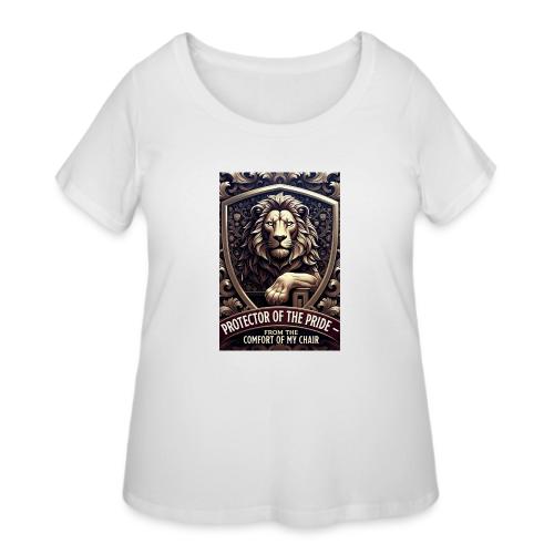 Lion King T Shirt, Funny Low-Effort Father Gift - Women's Curvy T-Shirt