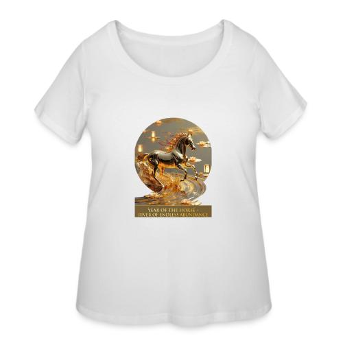 Year of the Horse Abundance T Shirt, Lunar NY Gift - Women's Curvy T-Shirt