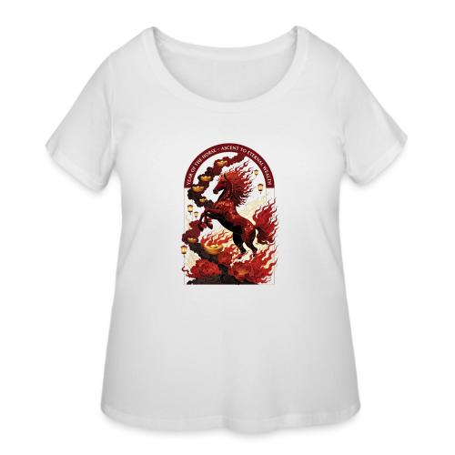 Year of the Horse Rise T Shirt,Lunar New Year Gift - Women's Curvy T-Shirt