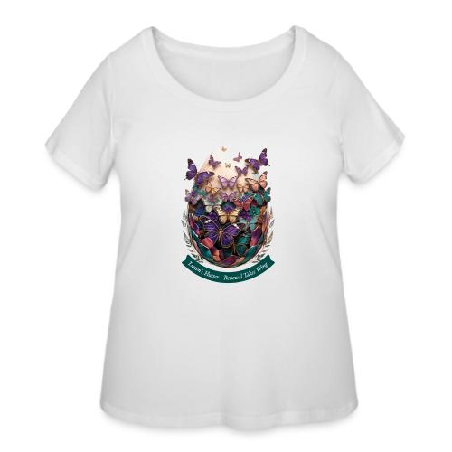 Easter Dawn's Flutter Butterfly T Shirt, Gift - Women's Curvy T-Shirt
