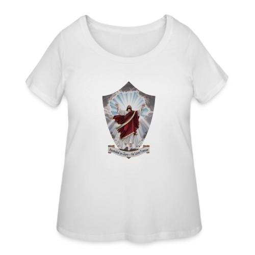Easter Ascended in Glory T Shirt,Resurrection Gift - Women's Curvy T-Shirt