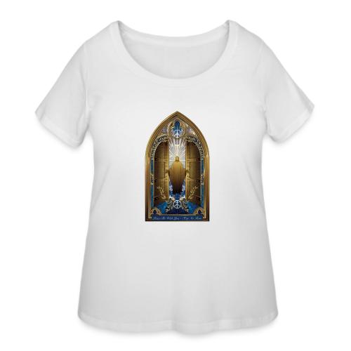 Easter Peace Be With You Locked Doors T Shirt,Gift - Women's Curvy T-Shirt