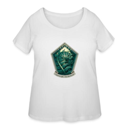 Easter Unfurl in Light Fern T Shirt, Spring Gift - Women's Curvy T-Shirt