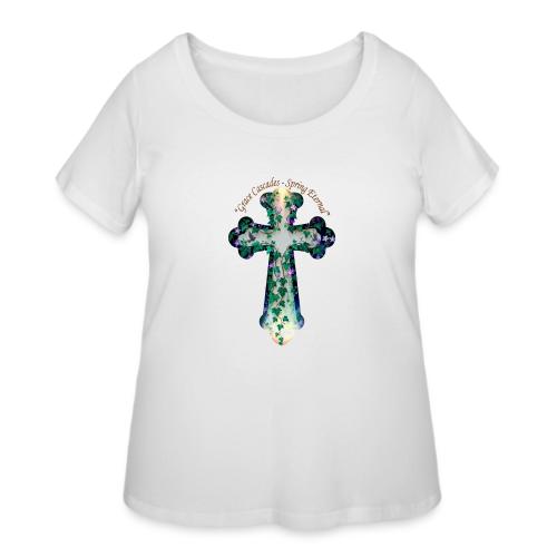 Easter Grace Cascades Eternal T Shirt, Mercy Gift - Women's Curvy T-Shirt