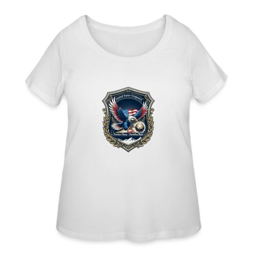 USA Eagle Vanguard T-Shirt,American Flag PrideGift - Women's Curvy T-Shirt