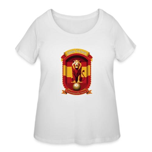 Spain Lion Victory T-Shirt, Flag Pride Crest Gift - Women's Curvy T-Shirt