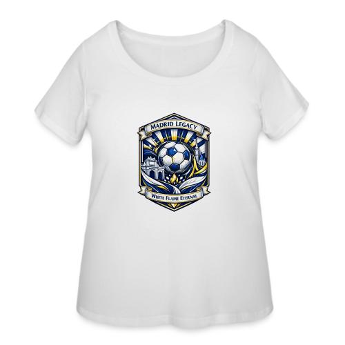 Madrid White Legacy T Shirt, Madrid Fan Gift - Women's Curvy T-Shirt