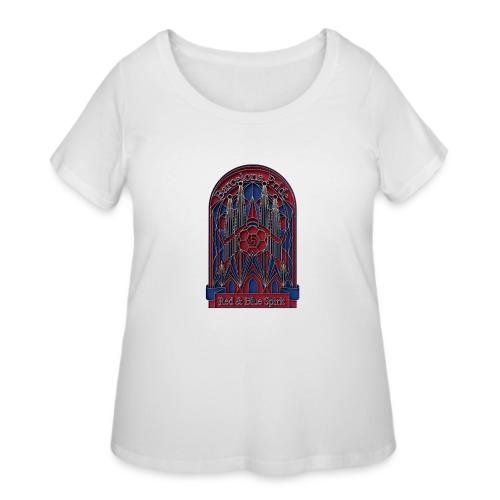 Barcelona Scarlet Pride T Shirt, Vibrant City Gift - Women's Curvy T-Shirt