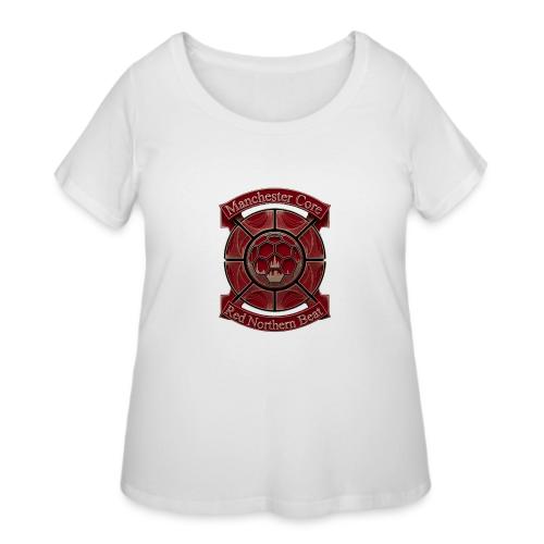 Manchester Is Red T Shirt, Soccer City Pride Gift - Women's Curvy T-Shirt