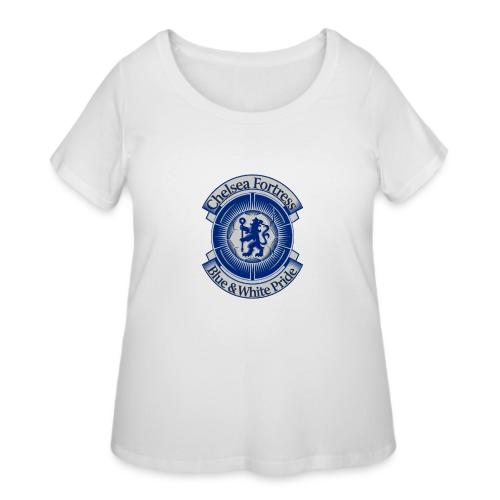 Chelsea Fortress T Shirt, Soccer City Pride Gift - Women's Curvy T-Shirt