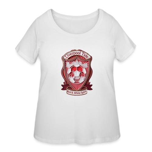 Liverpool Tide T Shirt, Soccer City Pride Gift - Women's Curvy T-Shirt