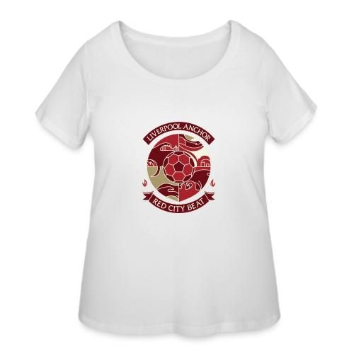 Liverpool Anchor T Shirt, Soccer City Pride Gift - Women's Curvy T-Shirt