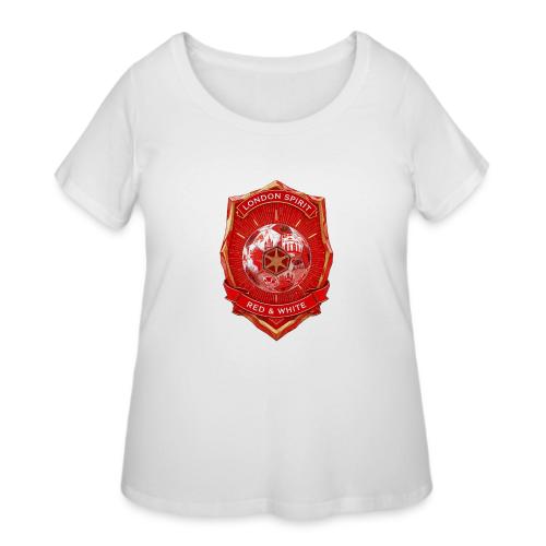London is Red T Shirt, Football City Pride Gift - Women's Curvy T-Shirt