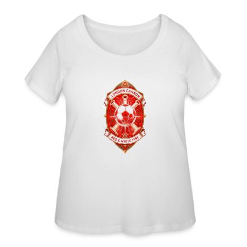 Red London Cannon T Shirt,Football City Pride Gift - Women's Curvy T-Shirt