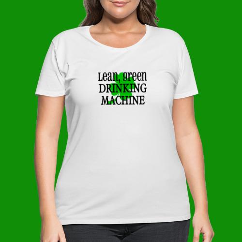 Lean Green Drinking Machine - Women's Curvy T-Shirt