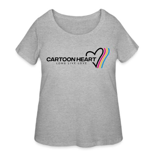 Cartoon Heart Logo Range - Women's Curvy T-Shirt