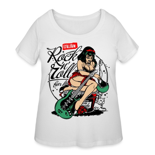 Rock music Italy italian - Women's Curvy T-Shirt