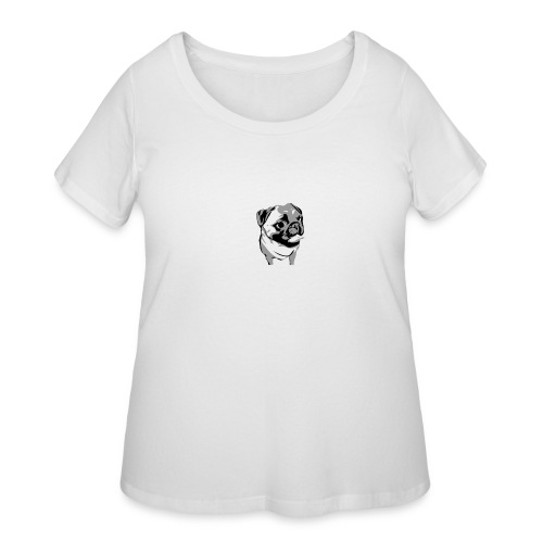 BreezyPug - Women's Curvy T-Shirt